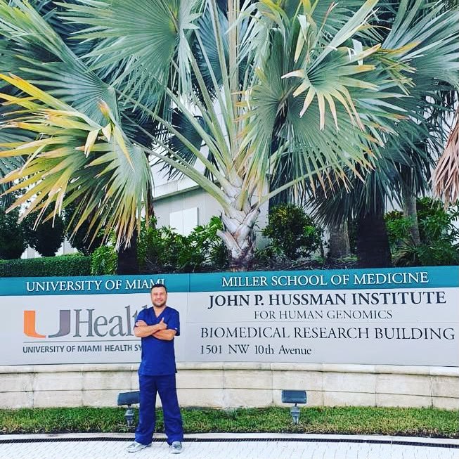 Dr. David Contreras at the Hussman Institute for Human Genomics, University of Miami